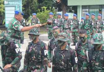 Detasemen Polisi Militer (Denpom) V/1 Madiun menggelar orientasi dan penerimaan warga baru bagi personel Bintara dan Tamtama baru yang masuk satuan