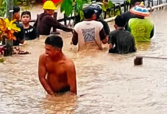 Kondisi banjir yang melanda wilayah Gorontalo Utara, Provinsi Gorontalo, pada Senin (20/1). Sumber foto : BPBD Gorontalo Utara