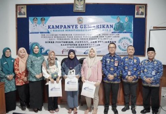 Pelaksanaan kegiatan kampanye Gemarikan oleh Dispertan PP Karanganyar, di Balai Desa Kedung Jeruk, Kecamatan Mojogedang, Kamis (17/4/2025)