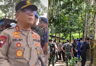 Kapolda Lampung Irjen Helmy Santika saat berada di lokasi kejadian.