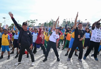 Senam Anak Indonesia Hebat di Sorong Pecahkan Rekor MURI