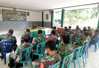 Kodim 0801/Pacitan Menggelar Sosialisasi Aplikasi LTT dan Budidaya Ayam Petelur