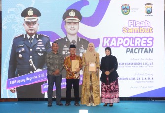 Dandim Hadiri Acara Pisah Sambut Kapolres Pacitan