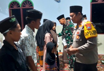 Danramil 0801/03 Arjosari Melaksanakan Kegiatan Safari Ramadan Bersama Forkopimca Arjosari
