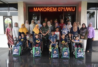 Korem 071/Wijayakusuma Peduli Disabilitas Ganda Banyumas 