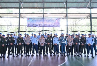 Danpom Koopsud II Hadiri Upacara Pembukaan Operasi Gaktib dan Yustisi Tahun 2025