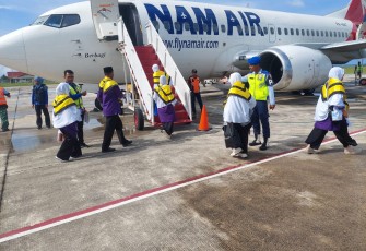 Lanud RSA Natuna Memberikan Dukung Keberangkatan Jamaah Calon Haji