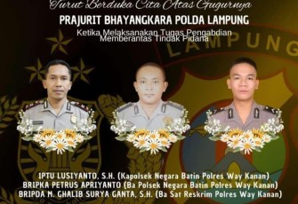 Dua Anggota yang Meninggal Insiden Way Kanan Dimakamkan di Wilayah Oku Timur