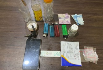 Barang Bukti Penggerebekan 