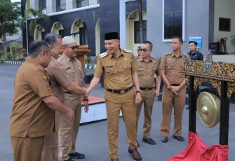 Sabar AS saat Launching Core Value ASN Berakhlak, Senin (03/03)