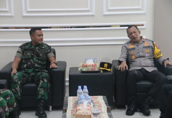 Dandim 0803/Madiun Terima Kunjungan Kapolres