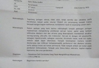 Warga Dabo Singkep Butuh Bantuan untuk Pengobatan Kanker Serviks Stadium Lanjut
