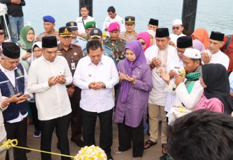 Peresmian Dermaga HDPE dan Safari Ramadhan Gubernur Kepri di Kabupaten Lingga