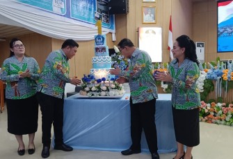 Pemerintah Kota Bitung saat Menggelar Peringatan 1 Tahun Kepemimpin HH-RM Secara Sederhana