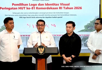Caption: Menteri Ekonomi Kreatif, Teuku Riefky Harsya, mendukung keterlibatan aktif masyarakat untuk memilih logo HUT ke-81 Republik Indonesia, Jakarta, Rabu ( 24/6/2026).