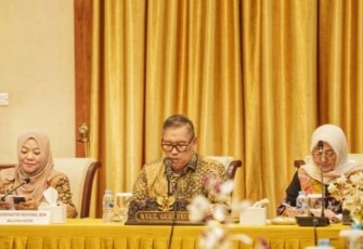 Wagub Nyanyang dalam Rapat Evaluasi Pelaksanaan MBG Provinsi Kepulauan Riau yang digelar di Gedung Daerah, Tanjungpinang, Kamis (5/2/2026).