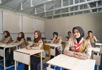 Siswa SMK Negeri 1 Peusangan Kabupaten Bireuen, Provinsi Aceh.