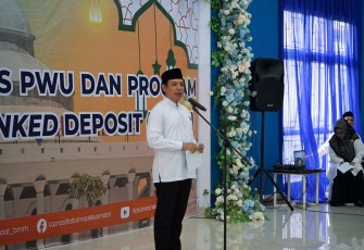 Wali Kota Bengkulu Dedy Wahyudi Dalam Lembaga Keuangan Syariah Penerima Wakaf Uang (LKS PWU) dan program Cash Waqaf Linked Deposit (CWLD) di Bank Fadhilah, Kamis (26/2/26) /Foto : MC 