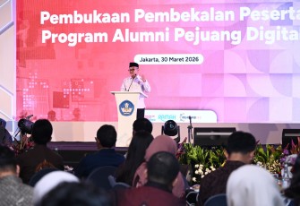 Mendikdasmen, Abdul Mu’ti saat membuka kegiatan di Jakarta, Senin (30/3).