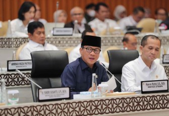 Mendes PDT Yandri Susanto dalam Raker Pansus DPR Penyelesaian Konflik Agraria dengan Komisi V DPR RI, pada Rabu (21/1)