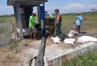 Pompanisasi aliri persawahan petani wilayah binaan 