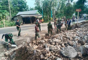 Pengerjaan sasaran fisik TMMD ke 127 Kodim Soppeng