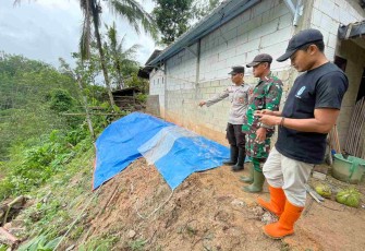 Lokasi bencana longsor di wilayah desa binaan 