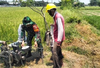 Pompanisasi aliri persawahan petani wilayah binaan 