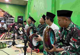 Penampilan Hadroh Yonarmed 12 Kostrad 