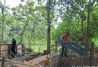 Progres pembangunan jembatan perintis garuda tahap III