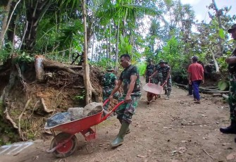 Pengerjaan jalan sasaran fisik