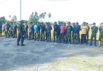 Apel pagi personel satgas TMMD