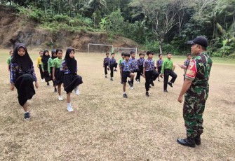 Latih PBB siswa SDN 1 Nglebo wilayah binaan
