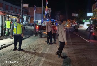 Patroli malam gabungan di wilayah desa binaan