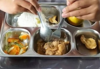 Ilustrasi tempat makan ompreng MBG