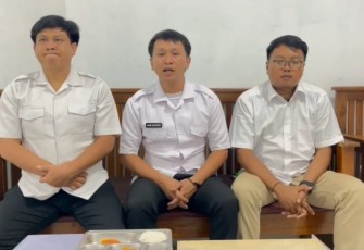 Kepala SPPG Sindang Sari, Abib Saputra memberikan klarifikasi, Selasa (13/1)