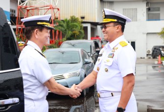 Kas Kolinlamil Sambut Kunjungan Kehormatan Chief Of Staff Japan Maritim Self-Defense Force di Mako Kolinlamil 