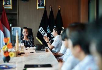 Menteri Ekonomi Kreatif, Teuku Riefky Harsya, menerima audiensi Forum Ekonomi Kreatif Banten (FEKRAF Banten) di Kantor Kementerian Ekraf, Jakarta, Senin (23/2/2026)