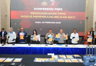 Bareskrim Polri mengungkap jaringan nasional tindak pidana perdagangan orang (TPPO) dengan modus memperjualbelikan bayi