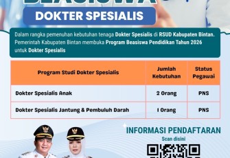 Bintan Buka Beasiswa Dokter Spesialis
