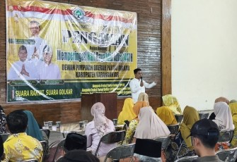 Acara pengajian dalam rangka memperingati Hari Raya Idul Adha 1447 Hijriah, di Gedung Golkar Karanganyar, Jumat (29/5/2026)