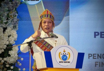 Menkop Ferry dalam Pembukaan Rapat Anggota Tahunan (RAT) Paripurna XLII Tahun Buku 2025 KSP Kopdit Obor Mas, Sabtu (30/5)