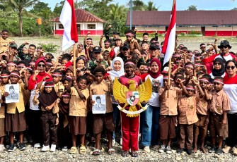 Kegiatan Peringati Hari Lahir Pancasila, Membuat Tawa dan Senyum Kebahagiaan Anak-Anak Papua Kembali Pecah