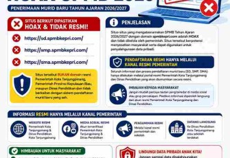 Pemkot Tanjungpinang Tegaskan Situs Penerimaan Murid Baru 2026 di Tanjungpinang Hoax, Orang Tua Diminta Waspada