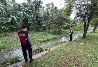 Polsek Daik Lingga Pantau Wilayah Berpotensi Bencana