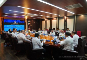Menteri Ekonomi Kreatif, Teuku Riefky Harsya, malaksanakan audiensi strategis dengan Kementerian Imigrasi dan Pemasyarakatan (Kemenimipas), di Kantor Kemenimipas, Jakarta, Selasa (9/6/2026)