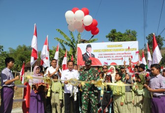 Plt Bupati dan Dandim Tulungagung Resmikan Jembatan Garuda Desa Joho