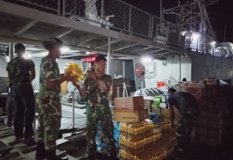 TNI AL Kerahkan Bantuan Korban Terdampak Bencana Gempa Ddi Kepulauan Sangihe dan Talud Sulut 