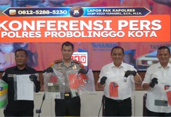 Polres Probolinggo Kota Amankan Komplotan Curanmor dan Pembobol Konter