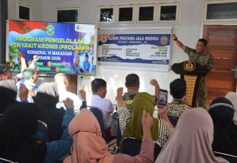 TNI AL Kodaeral VI Gelar Program Pengelolaan Prolanis Tahun 2026